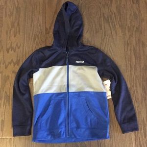 Boys marmot zip up hoodie